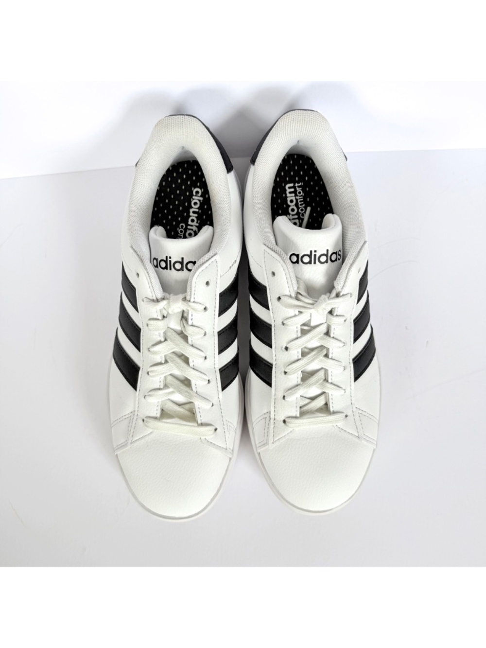 Adidas Women's Grand Court 2.0 Sneakers - Cloud White/Core Black Sz 8.5 - Picture 4 of 10